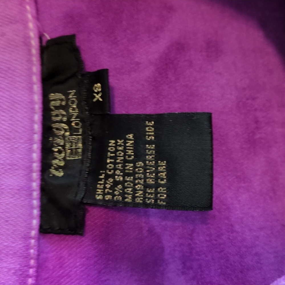 Twiggy Of London Vibrant Purple Women's Denim Jacket Size XS - Picture 7 of 8